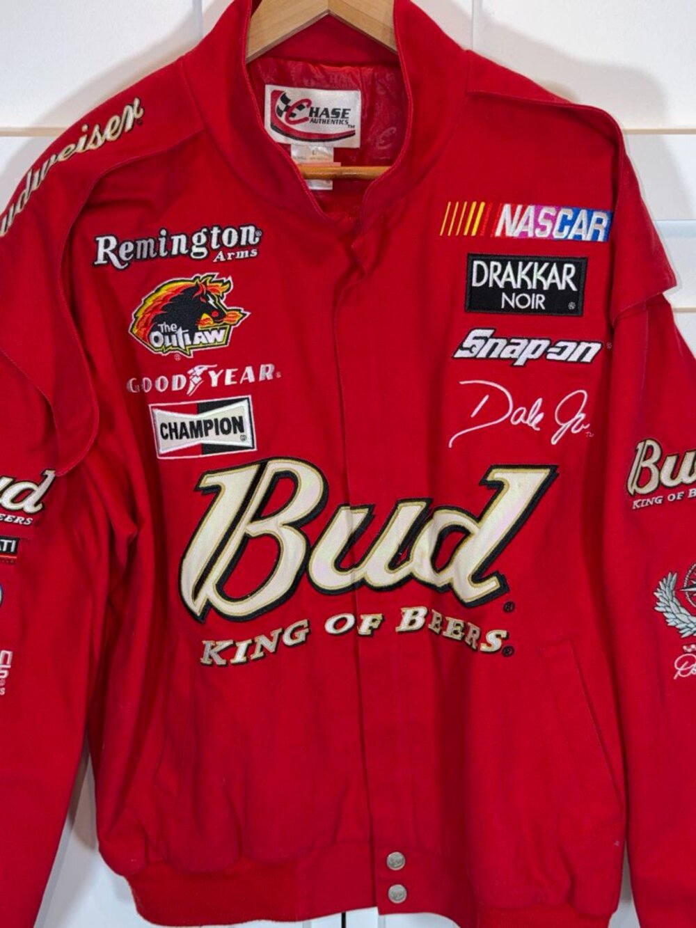 Chase Authentics Red Men's Racing Jacket L - Picture 3 of 8